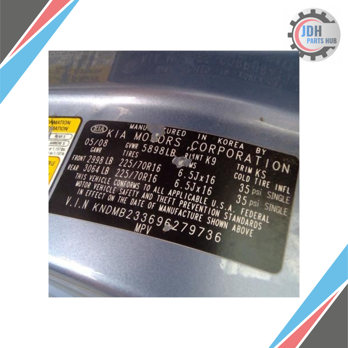 2009–2012 Kia Sedona Climate Control 3-Knob AC Heater OEM — view 5