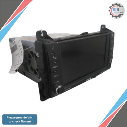 2012 Jeep Grand Cherokee Radio with Navigation Sat CD DVD HDD Face ID RHB OEM — view 2