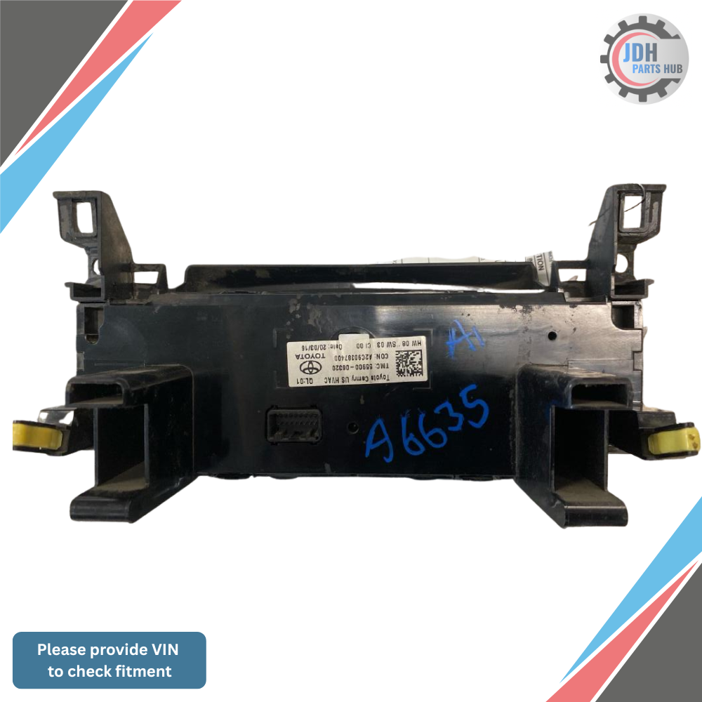 2015–2017 Toyota Camry Manual A/C AC Climate Heater Control OEM — view 2