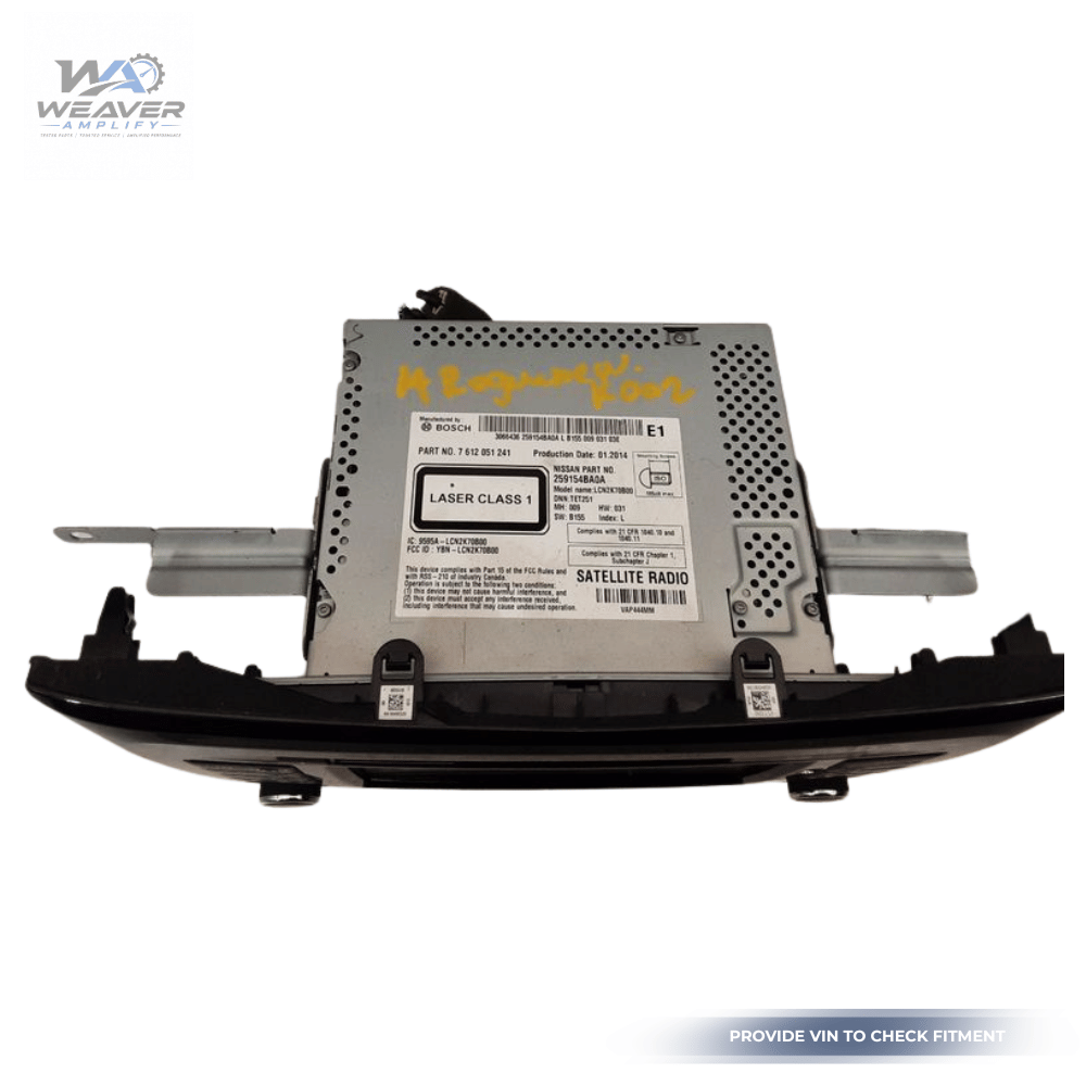 2014–2016 Nissan Rogue AM FM CD Navigation Radio Receiver 25915-4BA0A OEM — view 2
