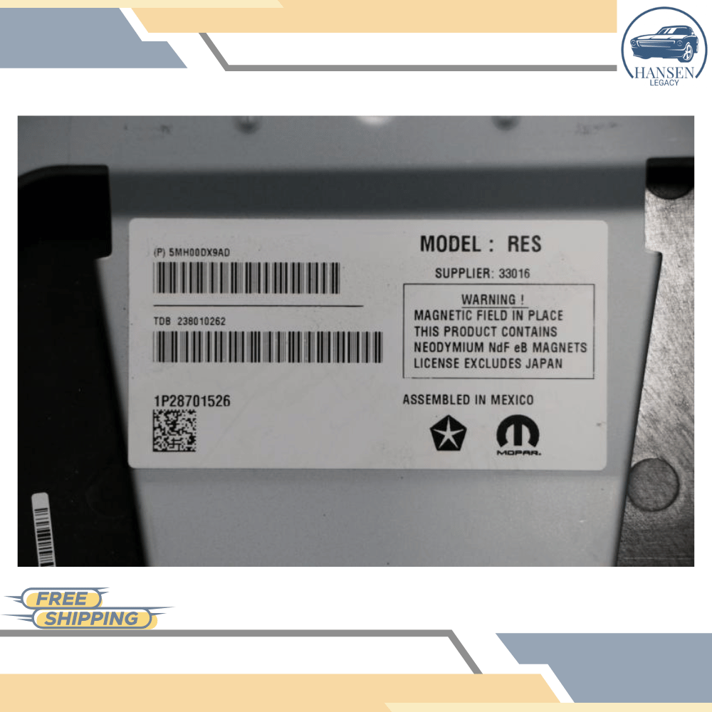 2017–2022 Chrysler Pacifica Rear Seat Back Mounted Information TV Display Screen — view 5