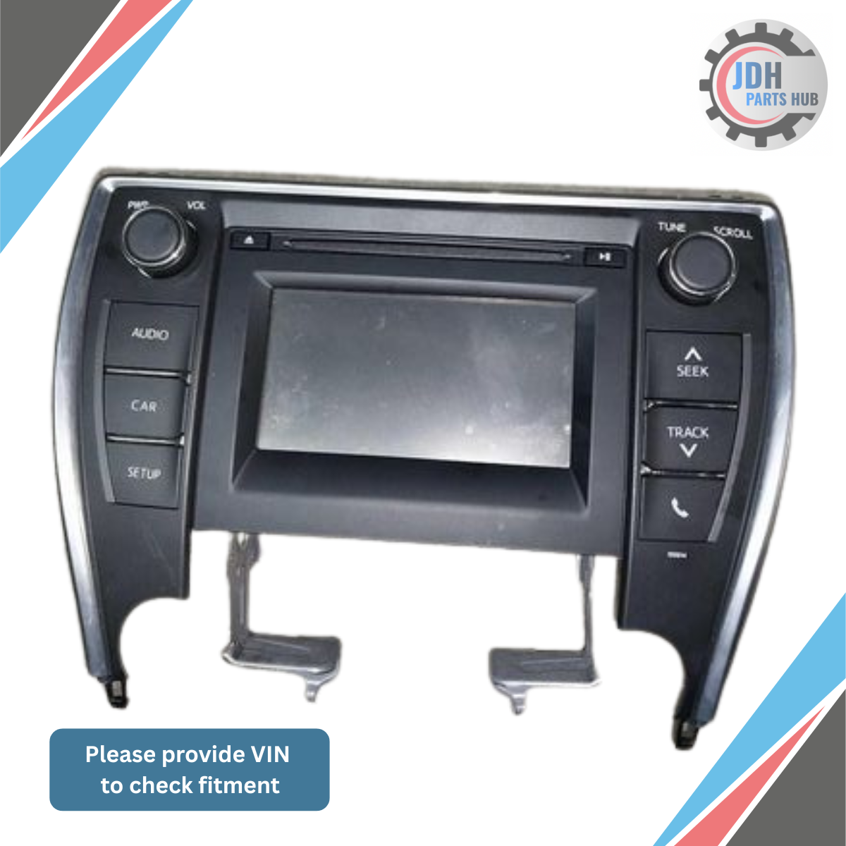 2016–2017 Toyota Camry AM/FM CD Radio Display Screen OEM — view 1