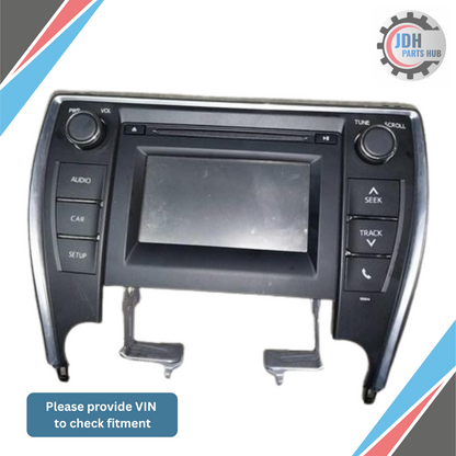 2016–2017 Toyota Camry AM/FM CD Radio Display Screen OEM — view 1