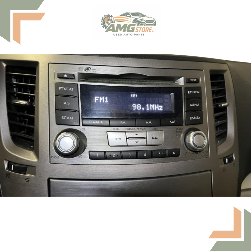 2012–2014 Subaru Legacy AM FM CD Radio Receiver ID CE617U1 — view 1