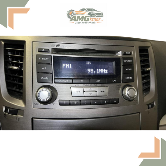 2012–2014 Subaru Legacy AM FM CD Radio Receiver ID CE617U1 — view 1