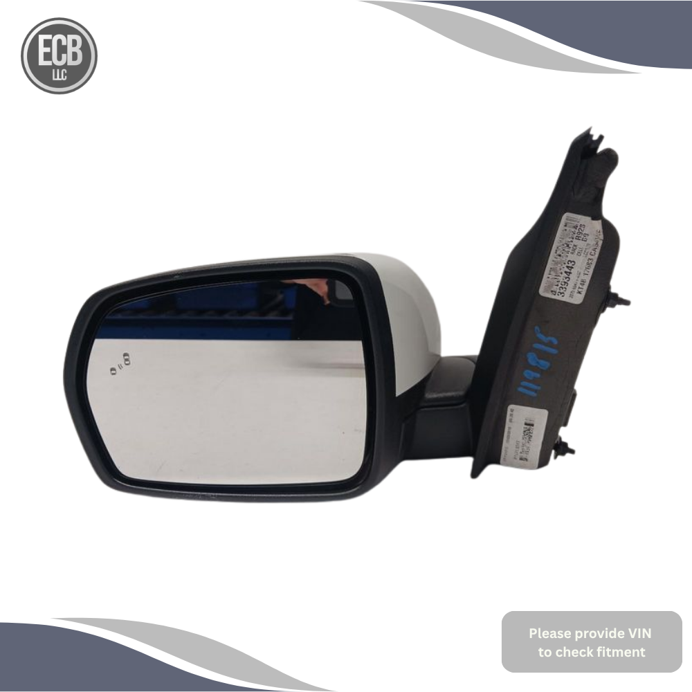2019–2024 Ford Edge Left Driver Side View Door Mirror White — view 1