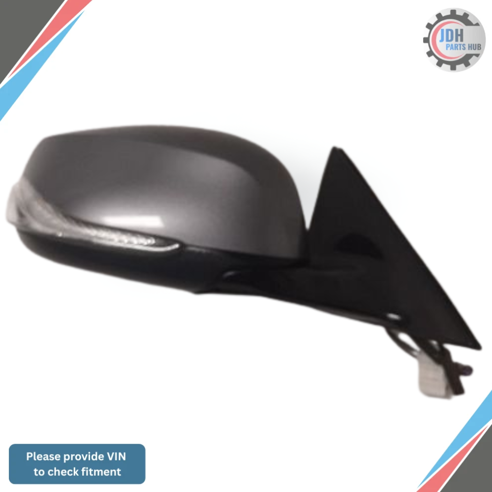 2014–2021 Infiniti Q50 Right Passenger Side Door Mirror Heated Gray OEM — view 2