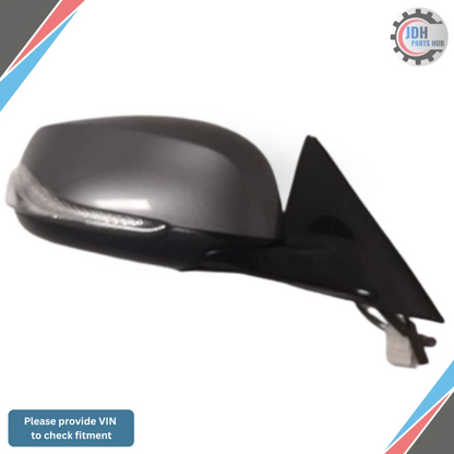 2014–2021 Infiniti Q50 Right Passenger Side Door Mirror Heated Gray OEM — view 2