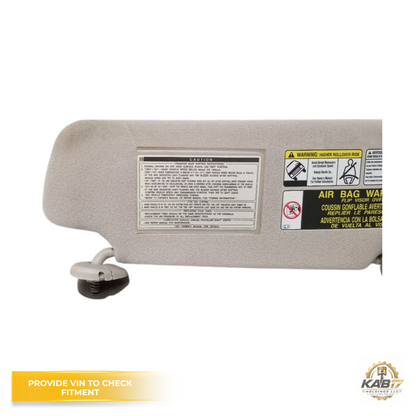 2009–2013 Toyota Tundra Gray Cloth Driver LH Sun Visor Shade Gray OEM — view 5