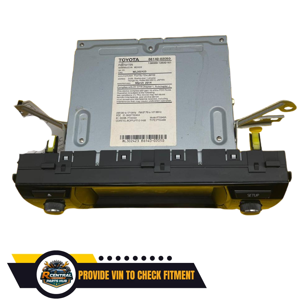 2014–2016 Toyota Corolla Radio Touchscreen Display CD ID 100149 OEM — view 2