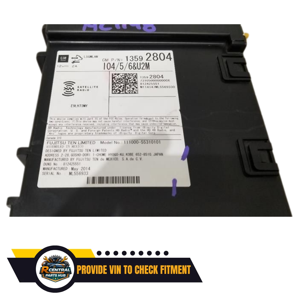 2014–2015 Chevrolet Silverado 1500 Radio Receiver OEM — view 2