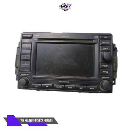 2005–2007 JEEP DODGE CHRYSLER Navigation Radio REC 6 Disc CD Player OEM — view 1