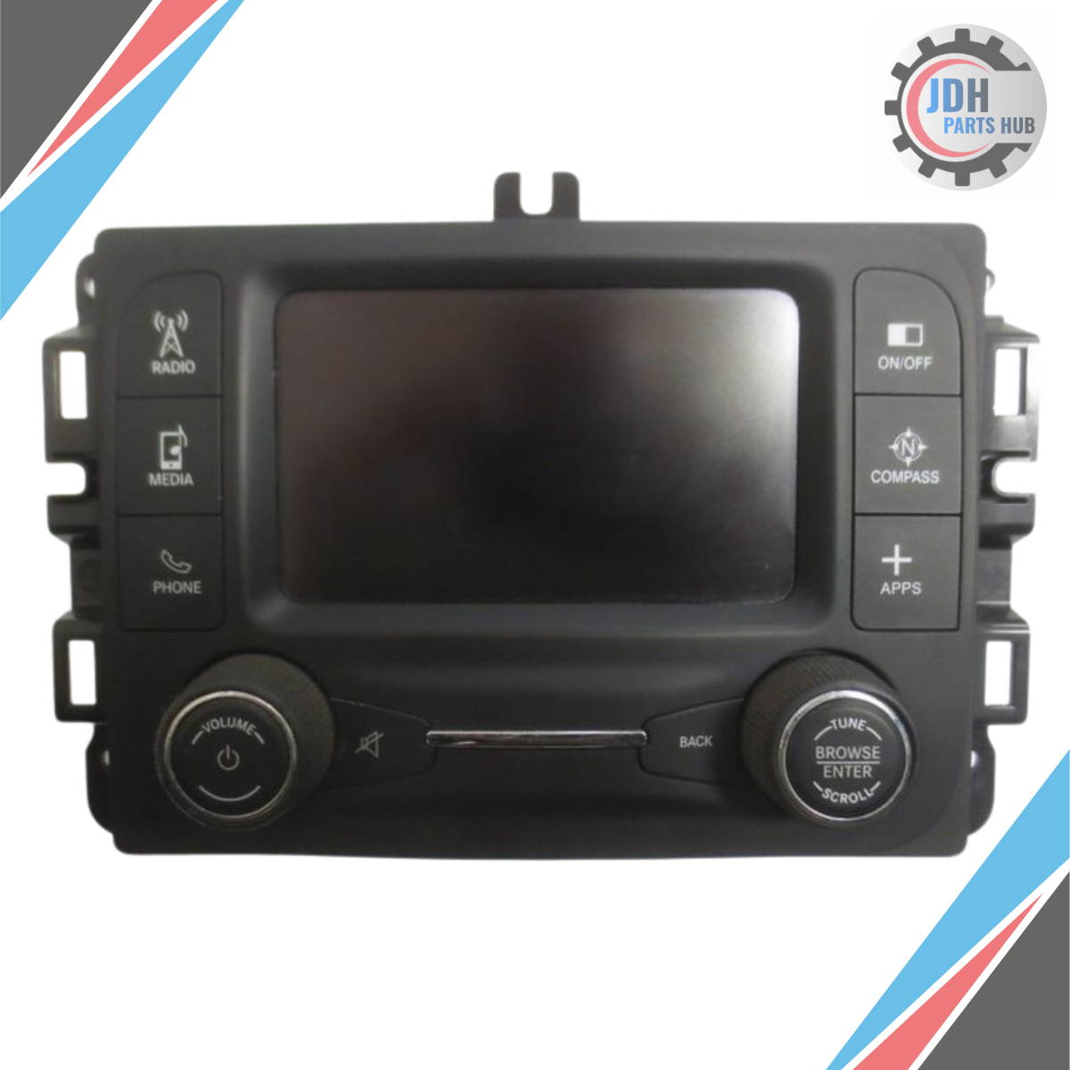 2015–2017 Jeep Renegade OEM AM/FM Radio Receiver 5.0� Touch Screen 07356524200 — view 1