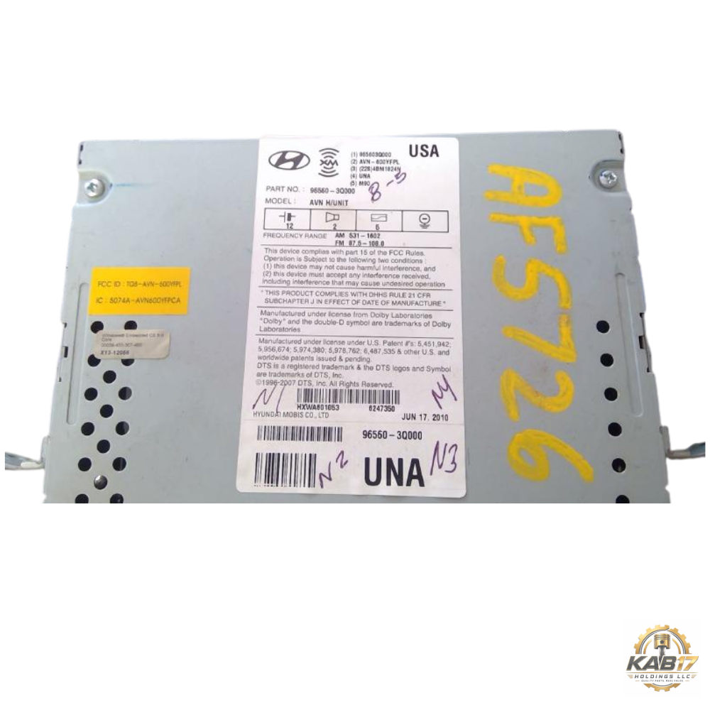 2011 Hyundai Sonata GPS Navigation Radio Receiver OEM 11 — view 2