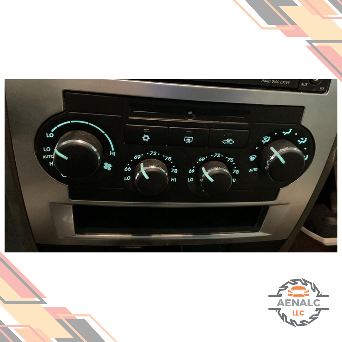 2008–2010 Chrysler 300 Climate AC Heater Temperature Control Option HAF — view 3