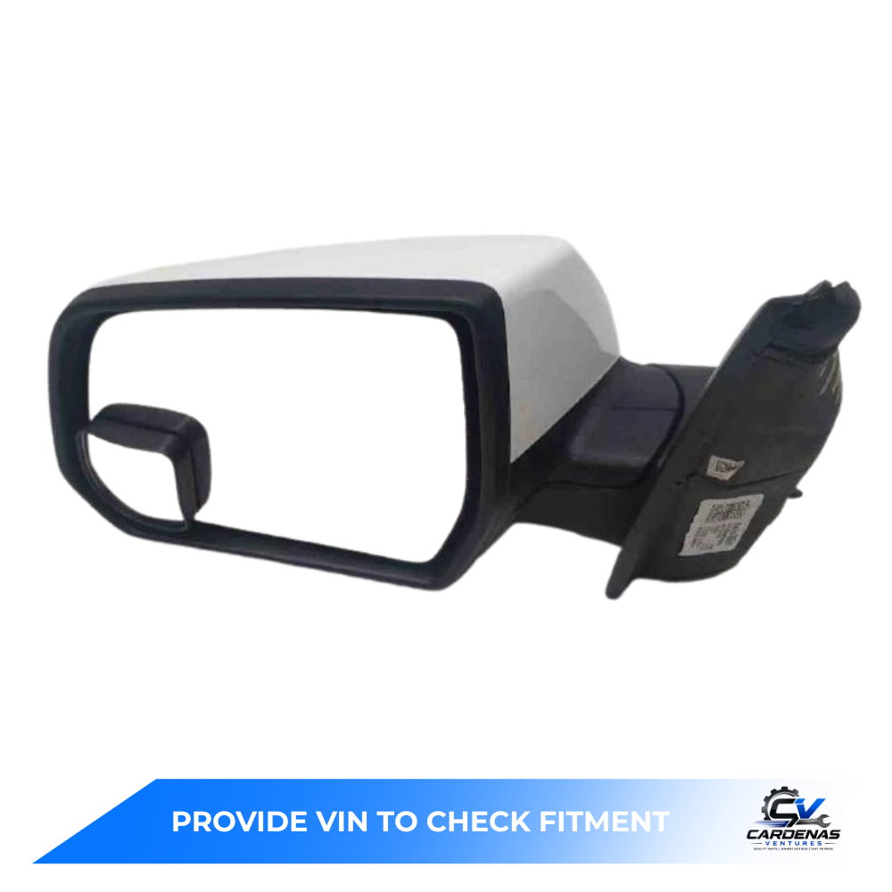 2017–2019 GMC Acadia Left Driver Side View Door Mirror Power Option DR5 White — view 1