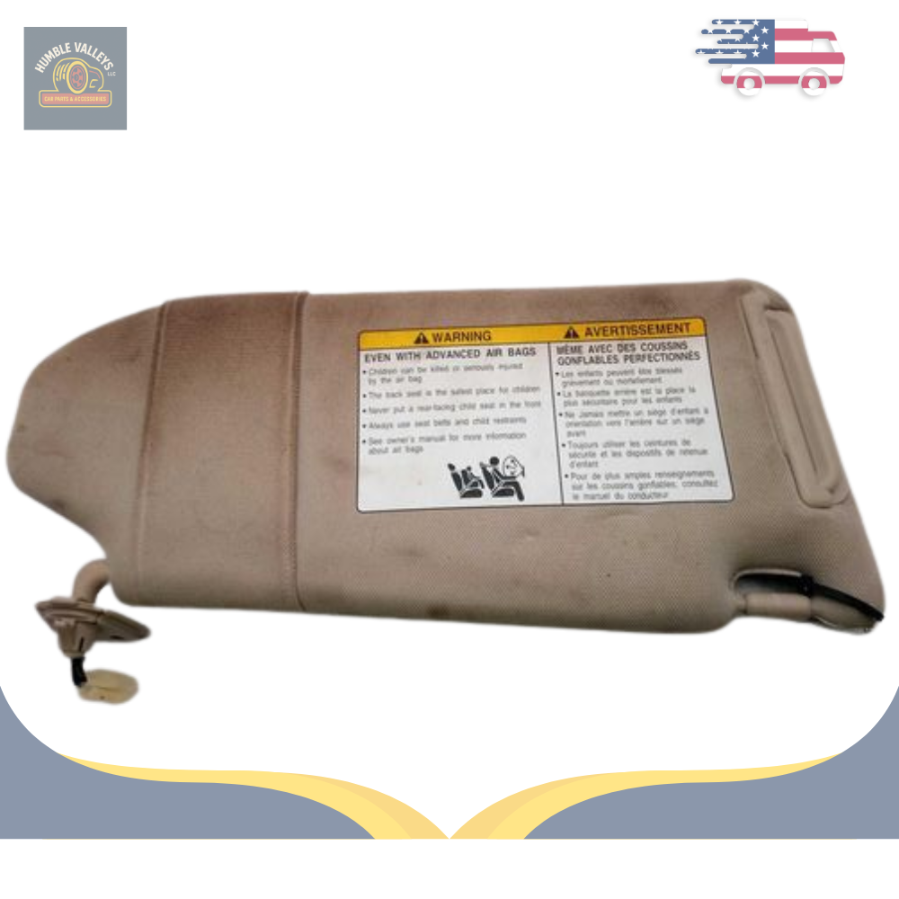 2009–2013 Infiniti G37 Left Driver Interior Sun Visor Illuminated Tan 10 12 — view 3