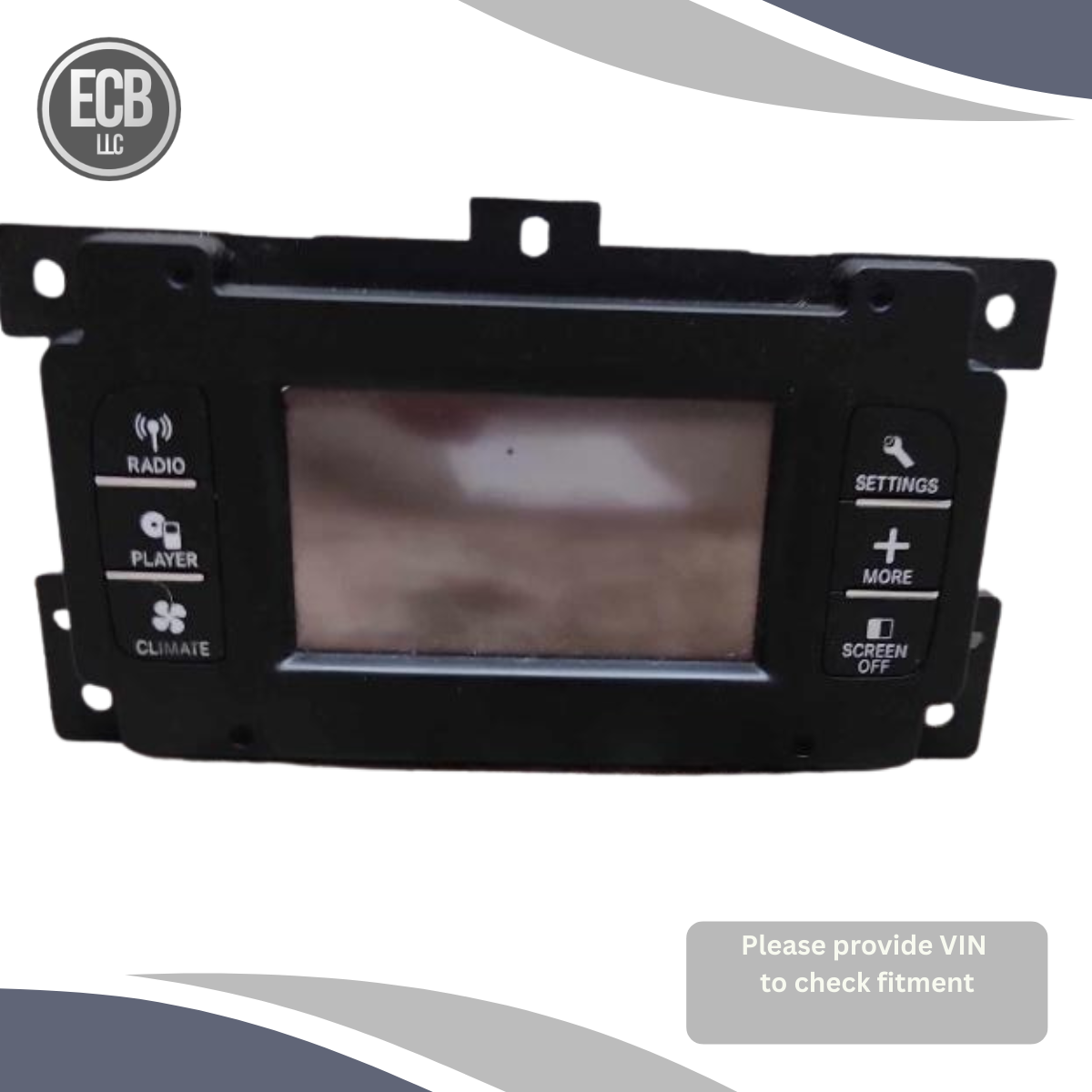 2011–2020 Dodge Journey 4.3? Front Dash Mounted Center Display Screen OEM — view 1
