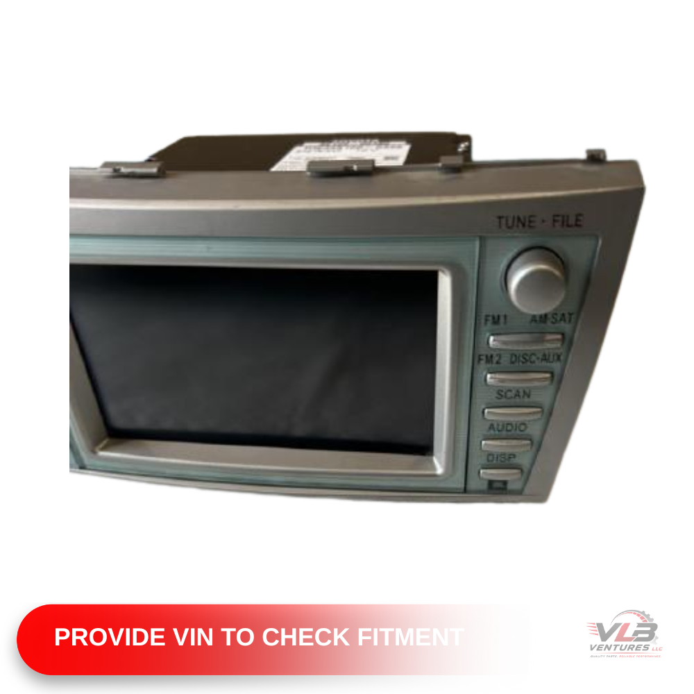 2007–2009 TOYOTA CAMRY HYBRID AM FM NAVIGATION SAT MP3/CD/DVD PLAYER RADIO E7011 — view 2