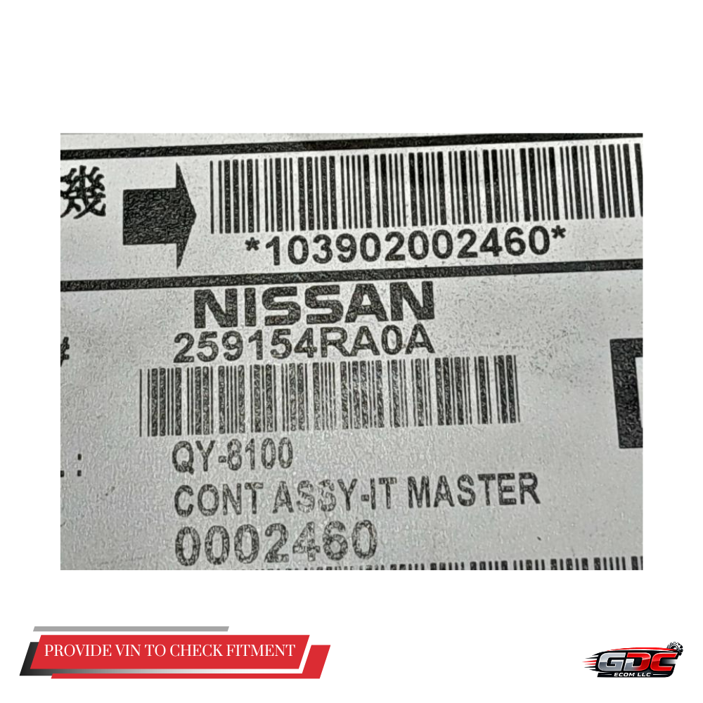 2016–2017 Nissan Maxima Navigation Display Radio Receiver OEM — view 5