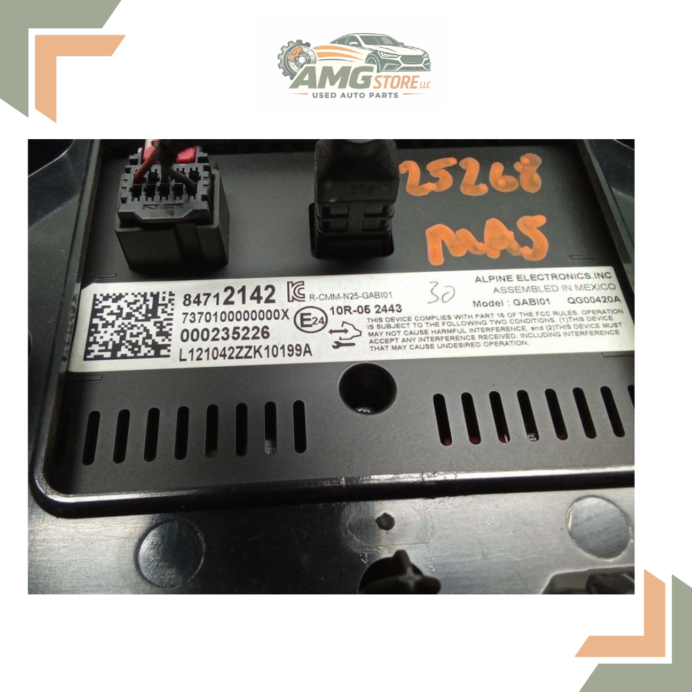 2021–2024 Chevrolet Malibu Radio Dash Display Screen ID OEM — view 3