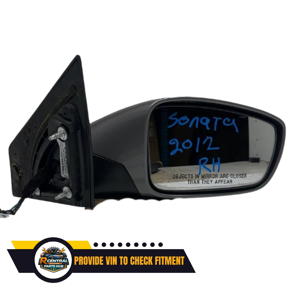 2011–2014 Hyundai Sonata RH Passenger Side Power View Mirror Assembly OEM — view 1