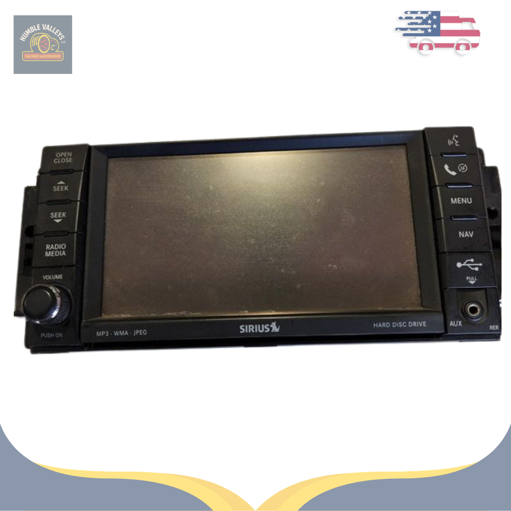 2008–2010 Chrysler Jeep Dodge AM-FM-DVD Radio Display Receiver Satellite RER OEM — view 1