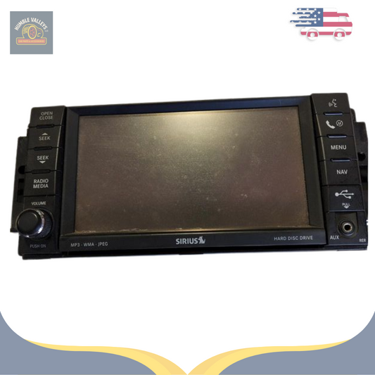 2008–2010 Chrysler Jeep Dodge AM-FM-DVD Radio Display Receiver Satellite RER OEM — view 1