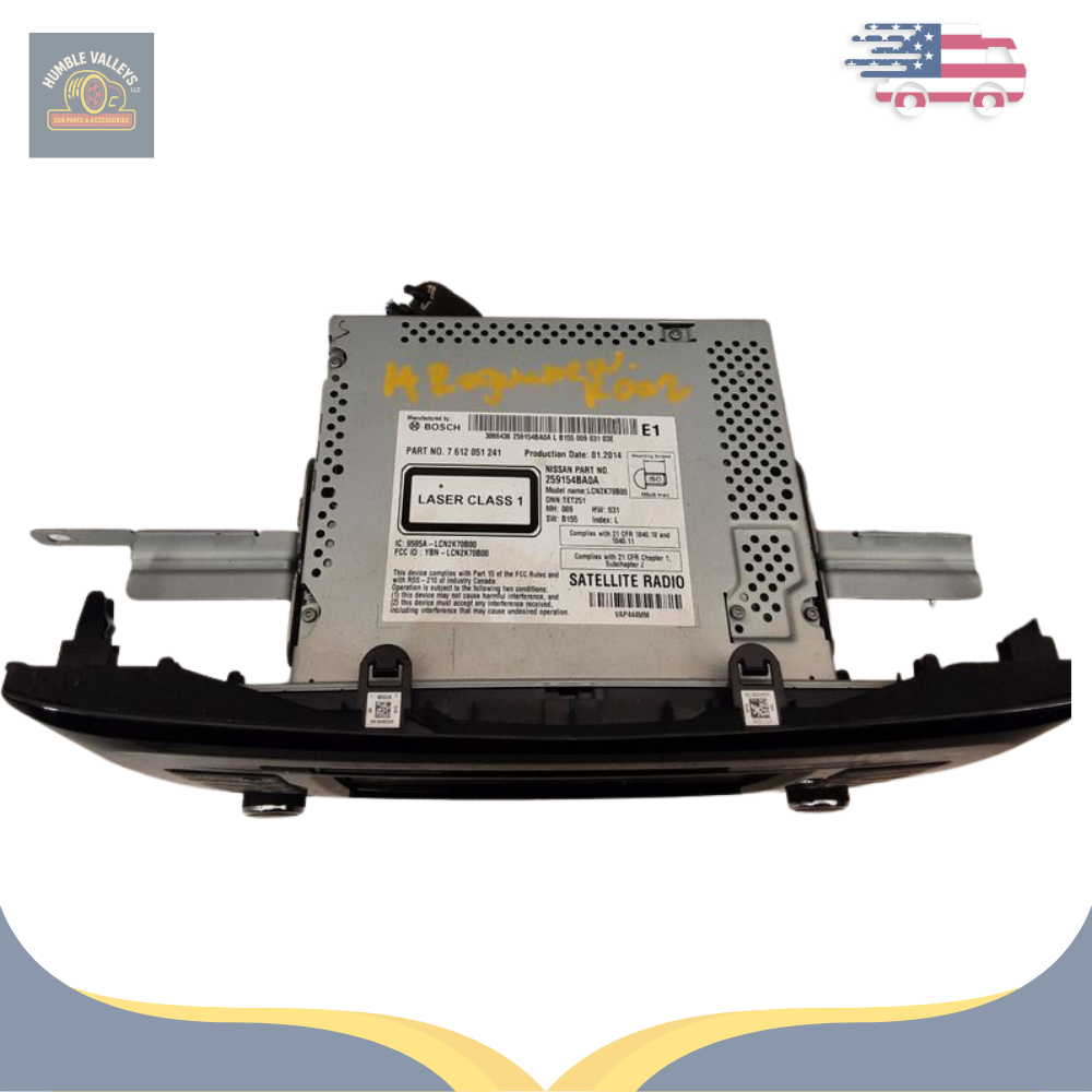 2014–2016 Nissan Rogue AM FM CD Navigation Radio Receiver OEM — view 3