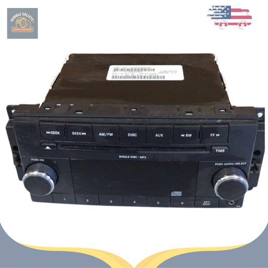 2011–2012 Dodge Caliber AM FM CD MP3 Radio Receiver RES OEM — view 1