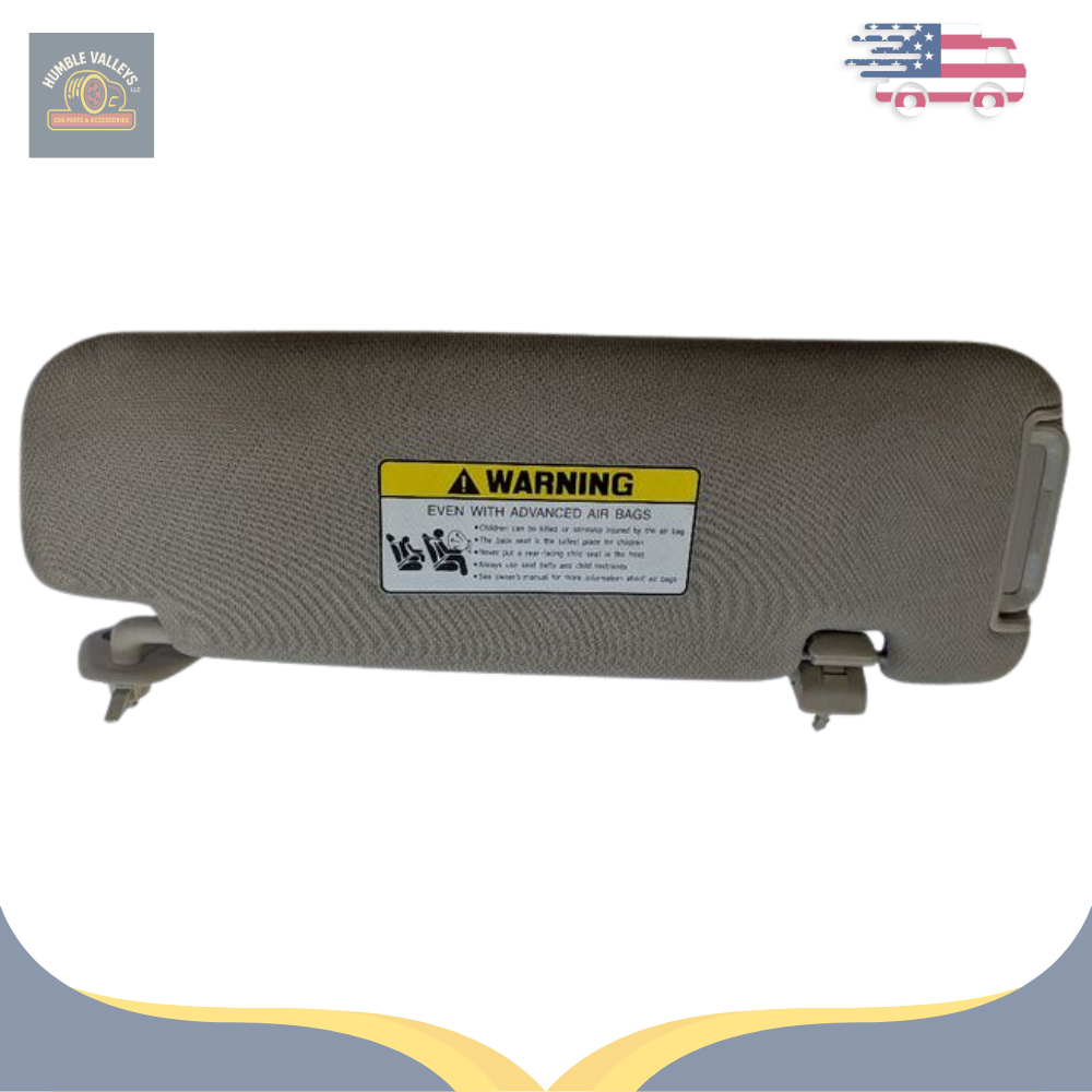 2009–2016 Hyundai Genesis LH Driver Sunvisor Sun Visor with Mirror & Extender OEM — view 1