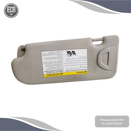 2014–2023 Infiniti Q50 RH Passenger Sunvisor Sun Visor with Mirror & Light OEM — view 1