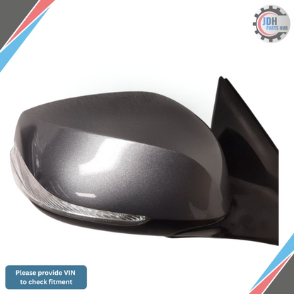 2014–2021 Infiniti Q50 Right Passenger Side Door Mirror Heated Gray OEM — view 3