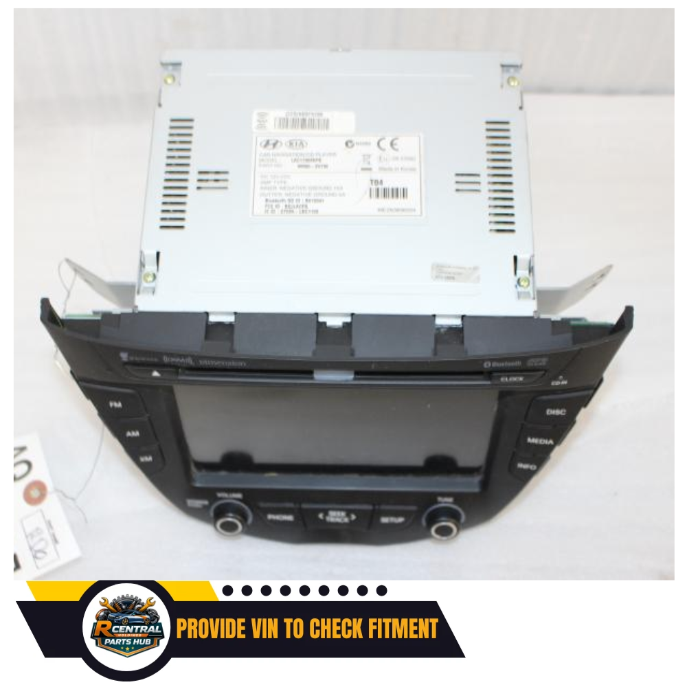 2012–2015 Hyundai Veloster Radio Receiver Display Screen with Navigation — view 2