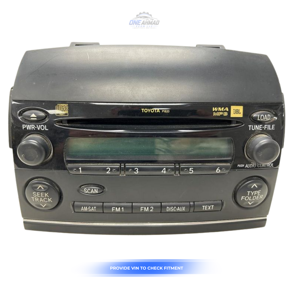 2008–2010 Toyota Sienna Radio Receiver P1820 OEM — view 1