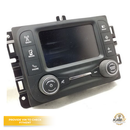 2015–2017 Jeep Renegade Radio AM/FM 5.0" Display Screen Satellite Receiver OEM — view 1