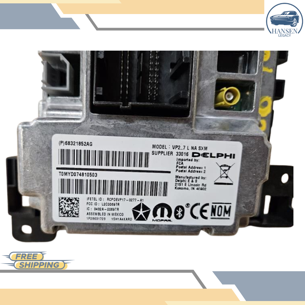 2018–2020 Dodge Charger AM FM Radio Receiver with Display Screen OEM — view 3