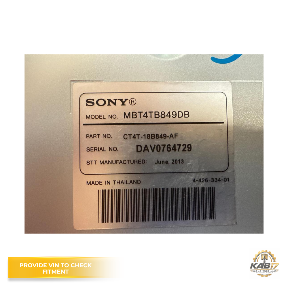 2013–2019 Ford Flex Audio Radio Stereo Sony Amplifier OEM CT4T-18B849-AF — view 4