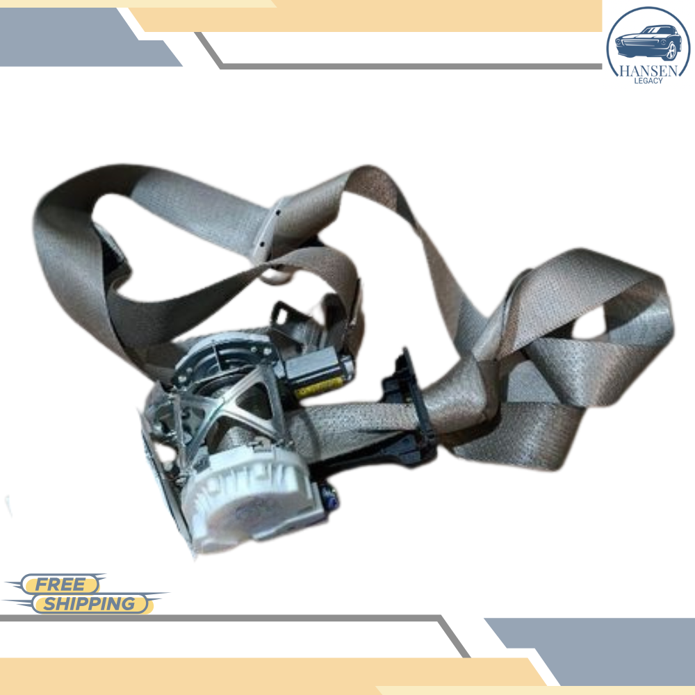 2013–2014 Ford Edge Front Left Driver Side Seat Belt Retractor Assembly Gray — view 2