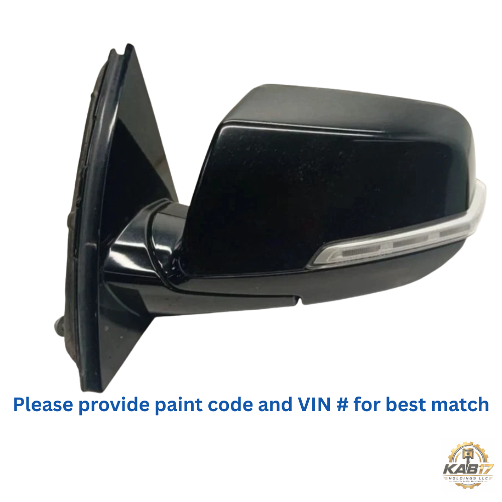 2018–2022 Chevrolet Traverse Left Driver Side View Door Mirror Black OEM — view 1