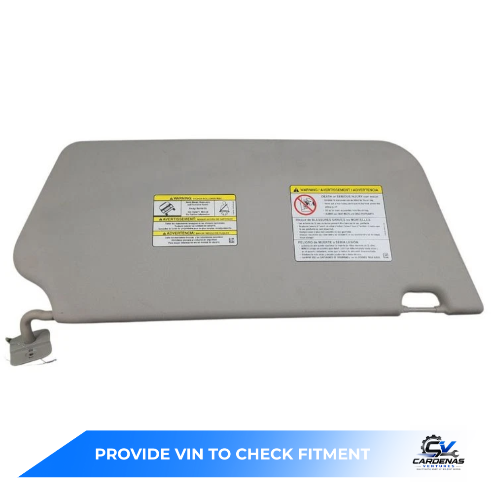 2015–2019 Ford Transit 250 Passenger RH Interior Sun Visor Gray OEM — view 2