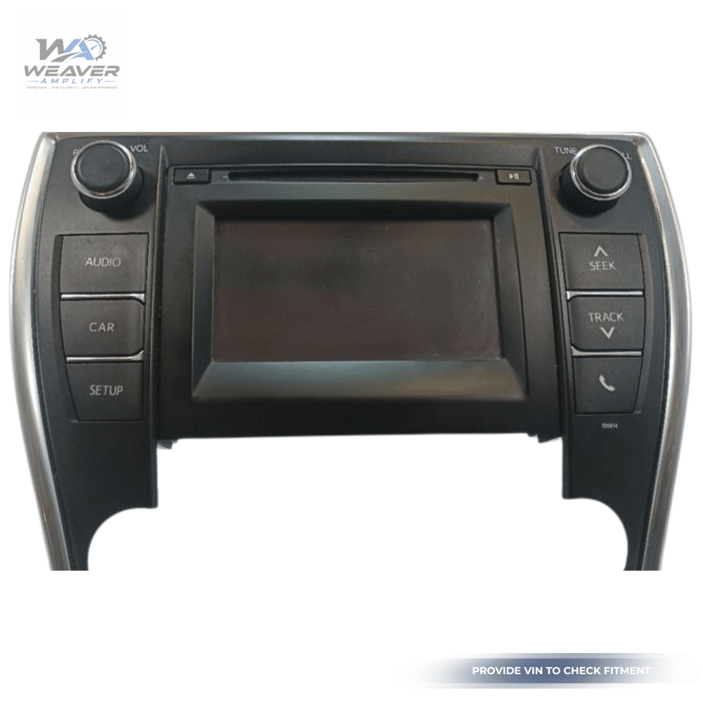 2016–2017 Toyota Camry AM FM CD Radio Player Display Screen OEM — view 1