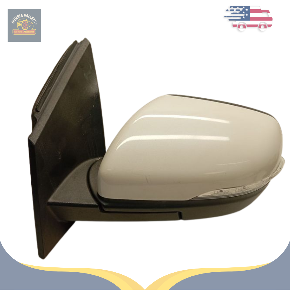 2019–2024 Ford Edge Left Driver Side View Door Mirror White OEM — view 1