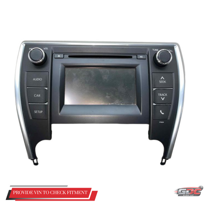 2015–2017 Toyota Camry Radio Touch Screen Display & Receiver OEM 86140-06680 — view 1