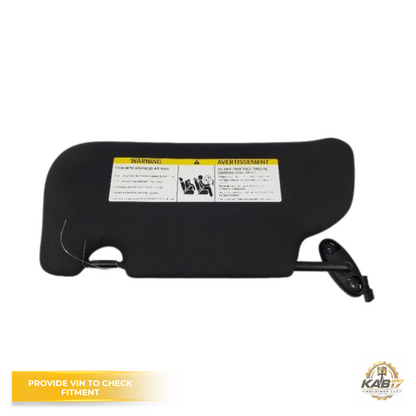 2012–2013 Mini Cooper LH Driver Sunvisor Sun Visor with Mirror & Light Black OEM — view 1
