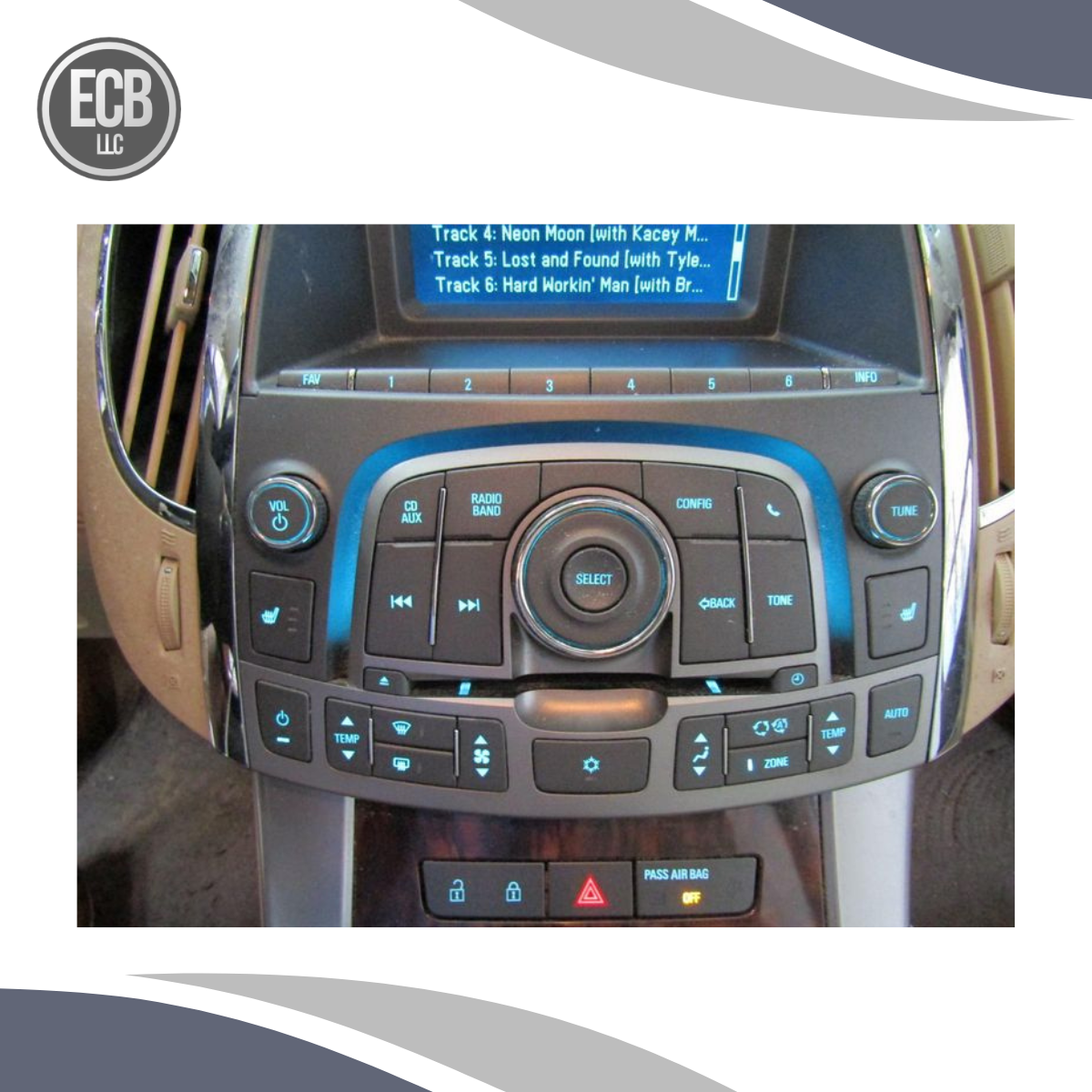 2010–2012 Buick Lacrosse Radio A/c Control Panel OEM — view 2