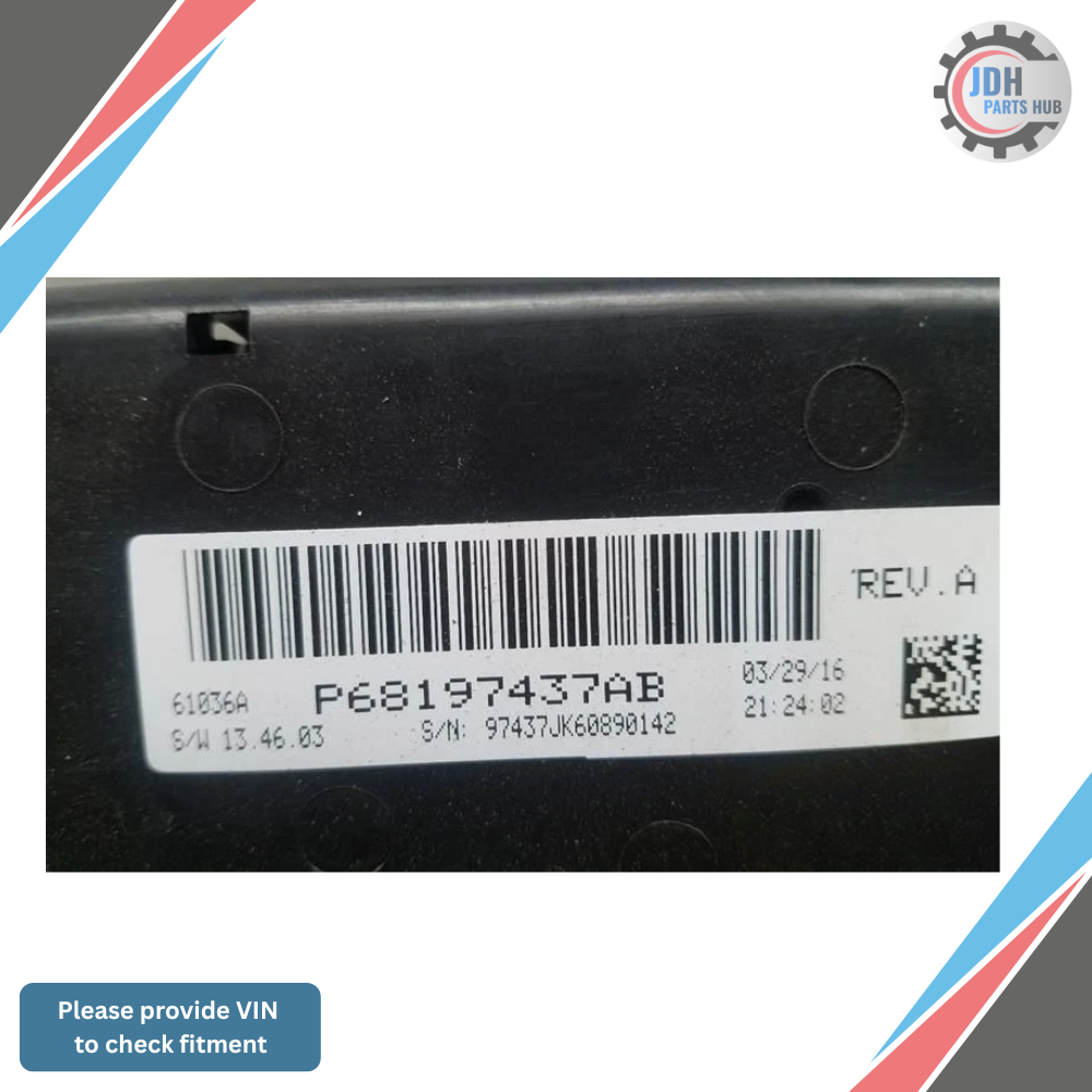 2014–2018 Jeep Wrangler Heater AC Temperature Control OEM — view 3