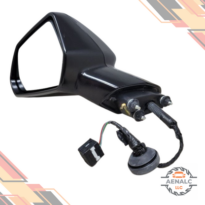 2016–2019 Chevrolet Camaro Left Driver Side View Door Mirror Assembly LH Black — view 2