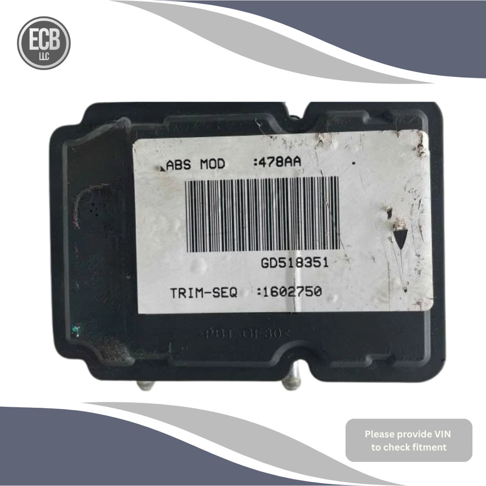 2014–2017 Jeep Compass Abs Anti Lock Brake Pump Module Assembly without Hill Assist — view 4