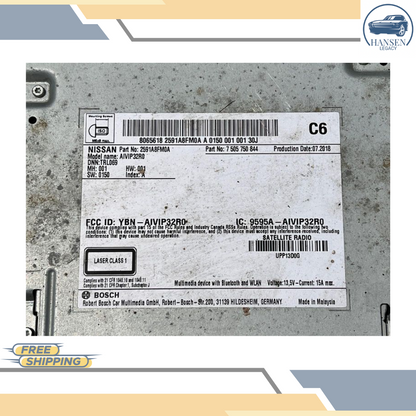 2018–2020 Nissan Rogue AM FM CD Radio Display & Receiver Single CD OEM — view 3